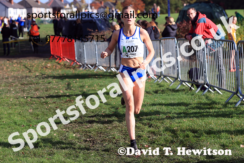 Senior women, 2024 Northern Cross Country Relays, Graves Park, Sheffield.   Photo: David T. Hewitson/Sports for All Pics